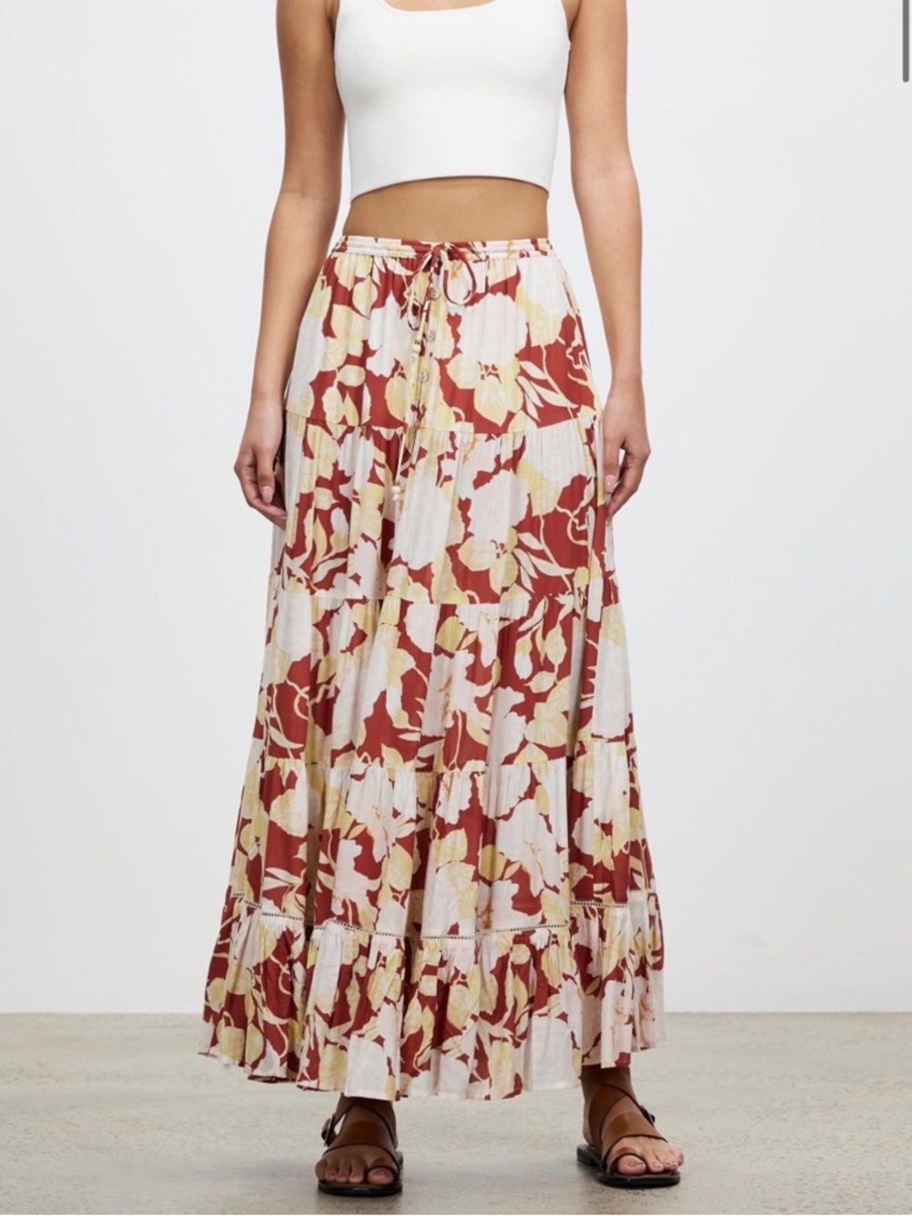 Kivari Zanthe Floral Maxi Skirt